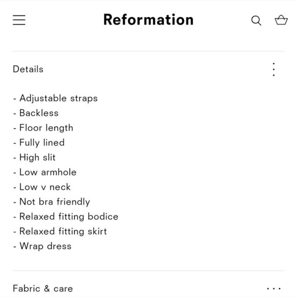 Reformation Callalily Dress in Navy Blue Size 4 - Picture 15 of 16